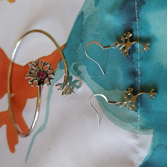 Jewelry - 2/$25 Neuron Bracelet and Earrings Set, stainless steel